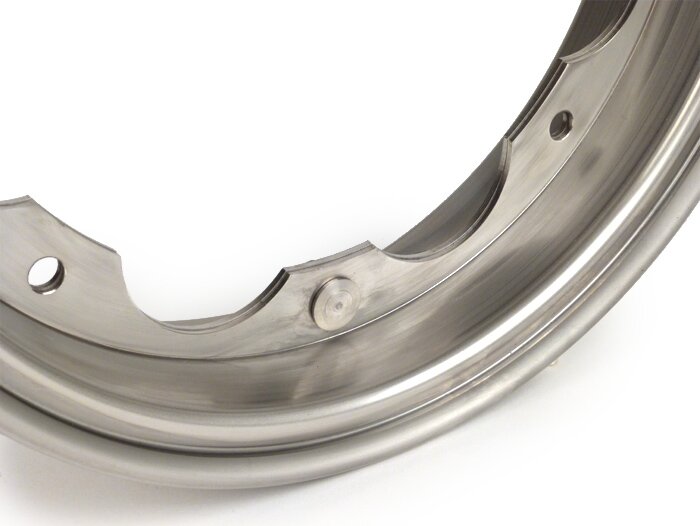 Velg -BGM PRO- Lambretta LI serie 1-3, LI S, SX, TV serie 2-3 - roestvrij staal