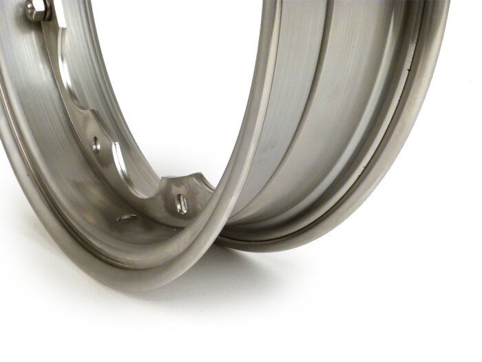 Velg -BGM PRO- Lambretta LI serie 1-3, LI S, SX, TV serie 2-3 - roestvrij staal