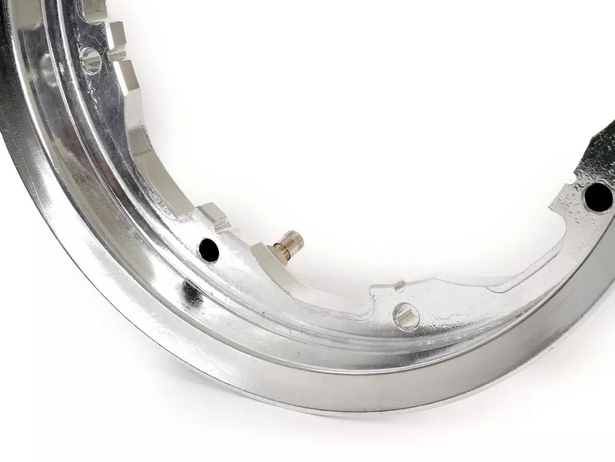 Llanta -BGM PRO, tubeless, 2.10-10 pulgadas aluminio- Lambretta LI Series 1-3, LI S, SX, TV Series 2-3 - aluminio pulido