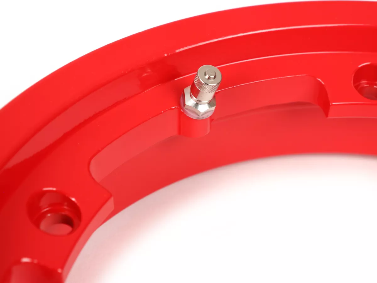 Jante -BGM PRO sans chambre à air 2.10-10 pouces, aluminium- Vespa (type PX) - Vespa Smallframe V50, 50N, Special, PV, ET3, PK50-125 (S/XL/XL2), Largeframe PX, T5, Sprint, Rally, GT/GTR, LML Star, Deluxe - rouge
