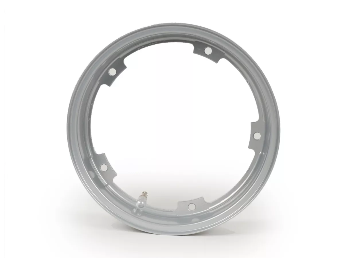 Hjul -BGM PRO tubeless 2.10-10 tum aluminium- Vespa (typ PX) - Vespa Smallframe V50, 50N, Special, PV, ET3, PK50-125 (S/XL/XL2), Largeframe PX, T5, Sprint, Rally, GT/GTR, LML Star, Deluxe - Silver