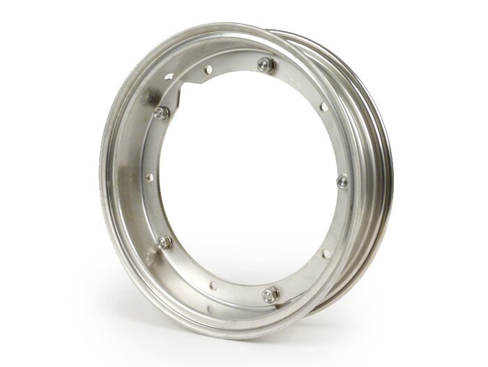 Wiel -BGM PRO 2.10-10 inch- Vespa (type PX) - Vespa Smallframe V50, 50N, Special, PV, ET3, PK50-125 (S/XL/XL2), Largeframe PX, T5, Sprint, Rally, GT/GTR, LML Star, Deluxe - roestvrij staal