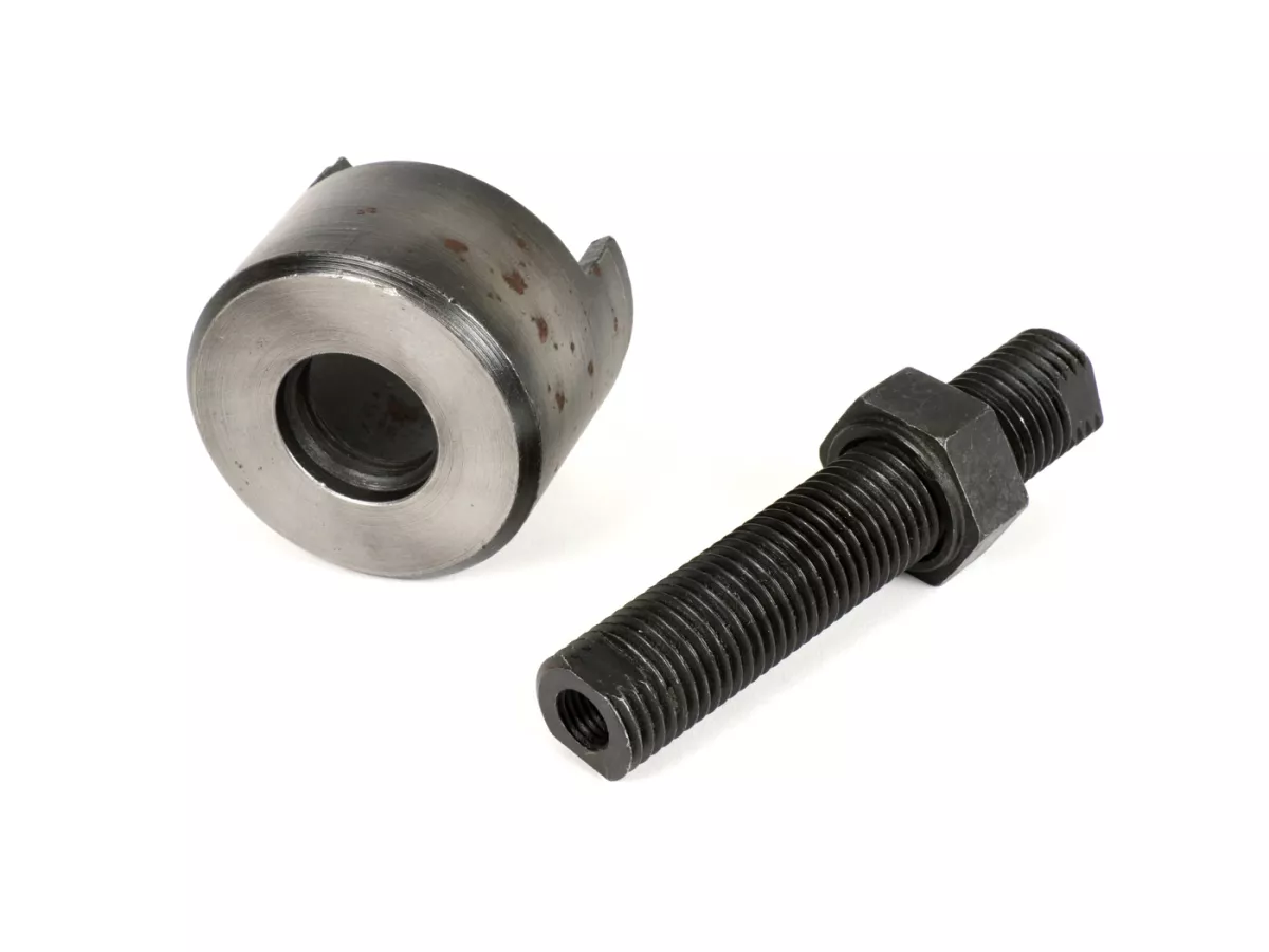 Alat tarik untuk poros engkol di setengah alternator -BGM PRO M11 / M12x1.5- Vespa Largeframe VBA, VNA, VBB, VNB, GS150 / GS3, GL150 (VLA1T), GT125 (VNL2T), GTR125 (VNL2T), Sprint150 (VLB1T), Wideframe V98, V1-V15, V30-V33, VU, VN, VM, VL, VB