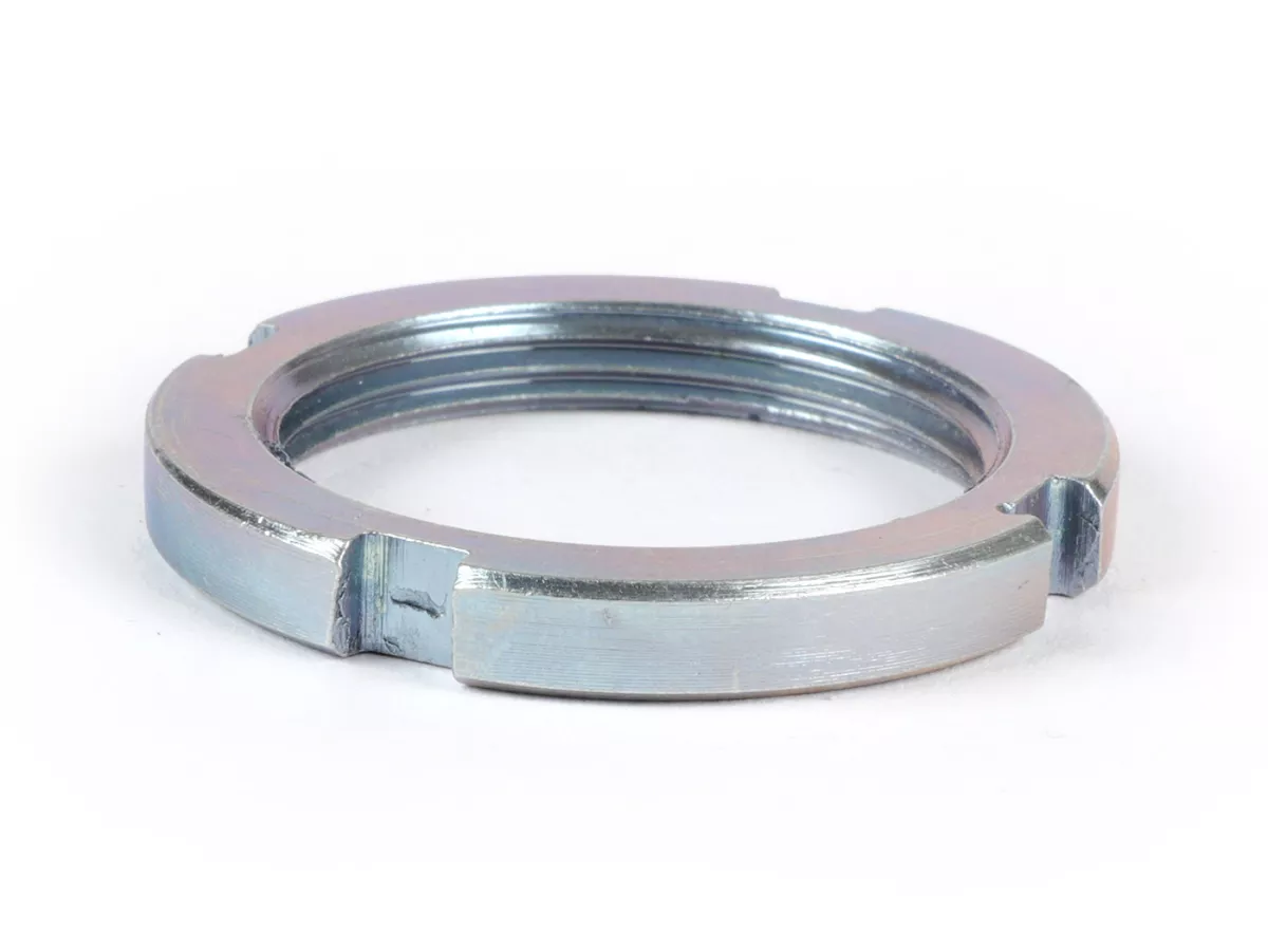 Steering set locking nut h=5mm -BGM ORIGINAL- Vespa PX, Sprint, Rally, GT, GTR, GL, TS, Super, SS180, GS160, V50, V90, PV125, ET3, PK, PKS, PKXL1, Vespa 125 V1 - V15,  V30 - 33,  VU, VM1, VM2