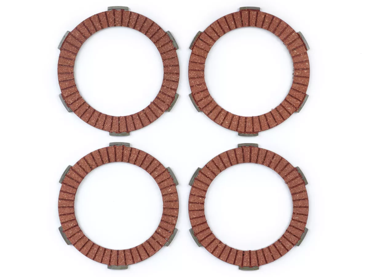 Clutch friction plate set -BGM PRO Type CR80 Alu- Lambretta LI, LIS, SX, TV (series 2-3), DL, GP - 4 plates