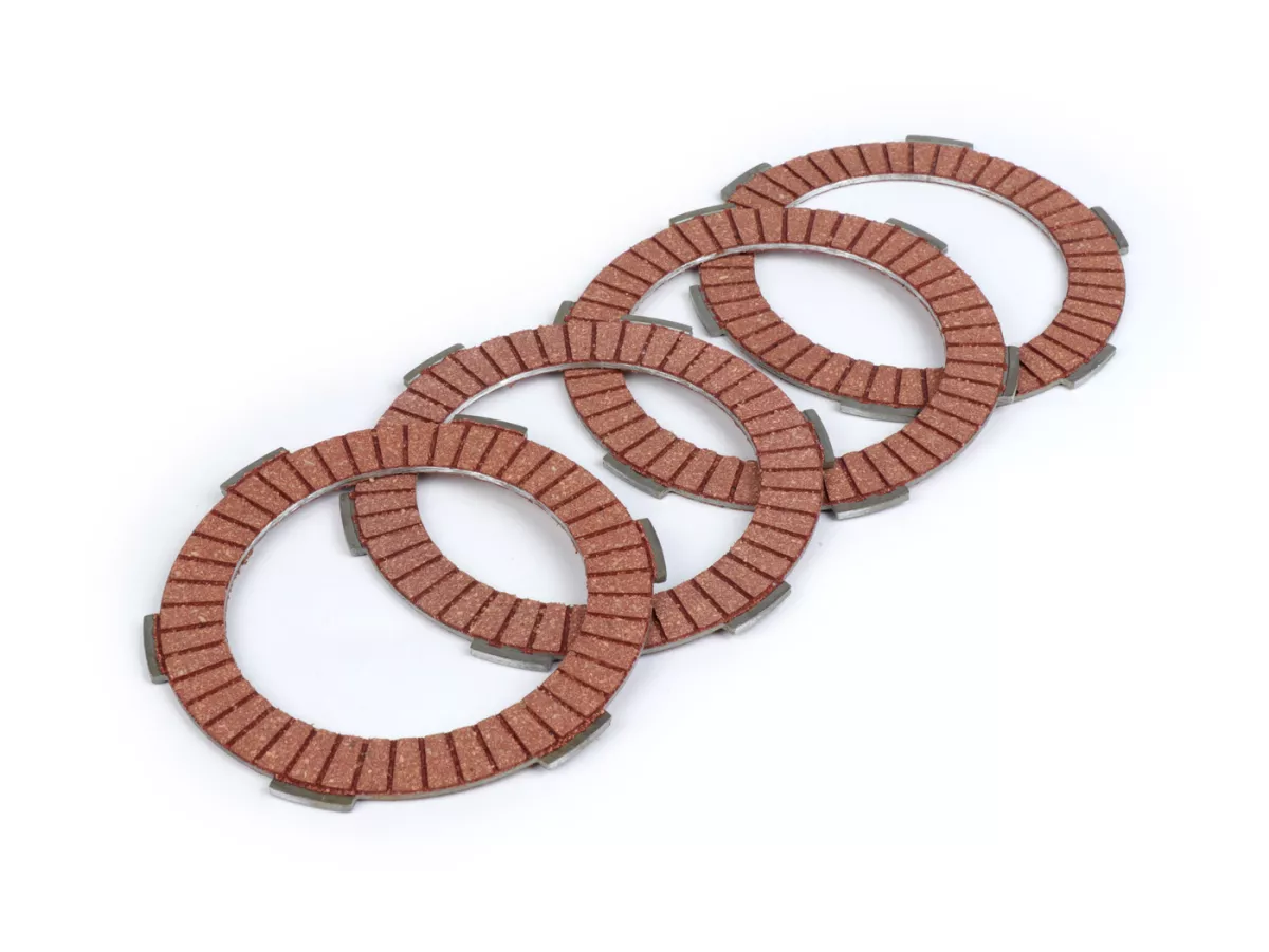 Clutch friction plate set -BGM PRO Type CR80 Alu- Lambretta LI, LIS, SX, TV (series 2-3), DL, GP - 4 plates