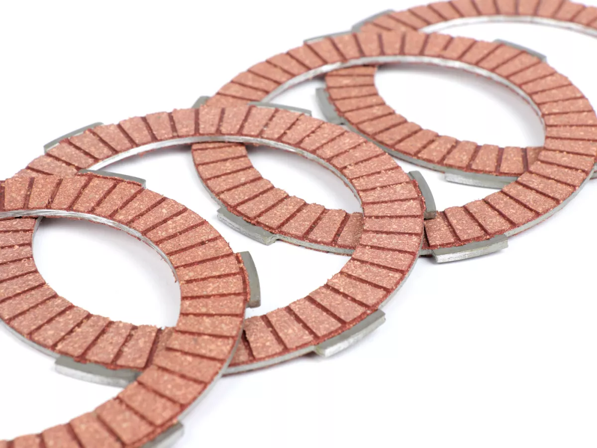 Clutch friction plate set -BGM PRO Type CR80 Alu- Lambretta LI, LIS, SX, TV (series 2-3), DL, GP - 4 plates