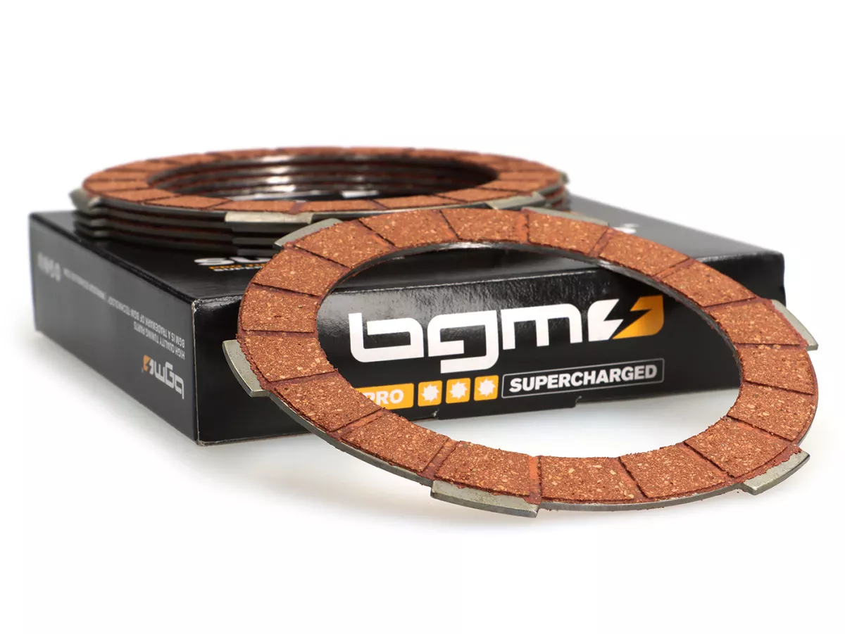 Forros de embrague -BGM PRO Superstrong Racing Red- Lambretta LI, LIS, SX, TV (Series 2-3), DL, GP - 5-discos