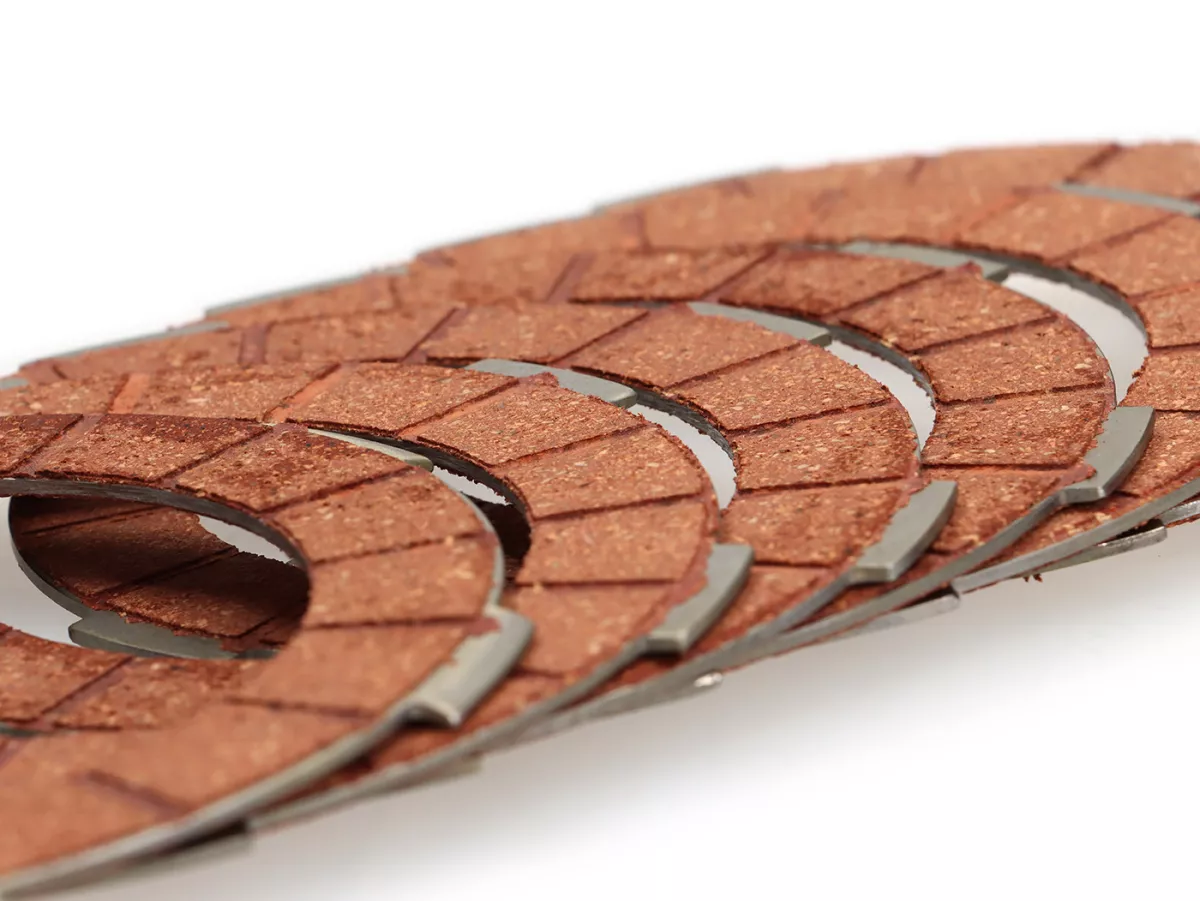Clutch friction plate set -BGM PRO Superstrong Racing Red- Lambretta LI, LIS, SX, TV (series 2-3), DL, GP - 6 plates