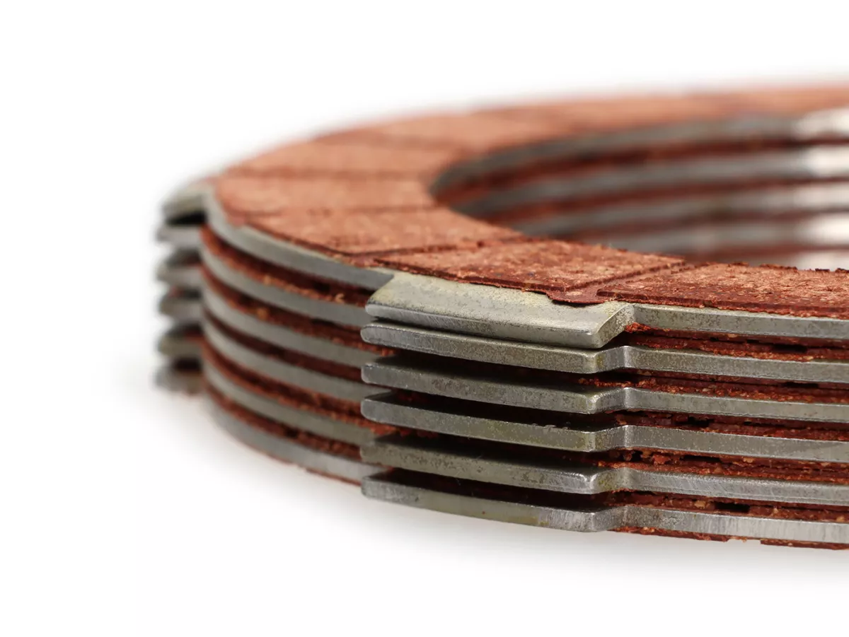 Clutch friction plate set -BGM PRO Superstrong Racing Red- Lambretta LI, LIS, SX, TV (series 2-3), DL, GP - 6 plates