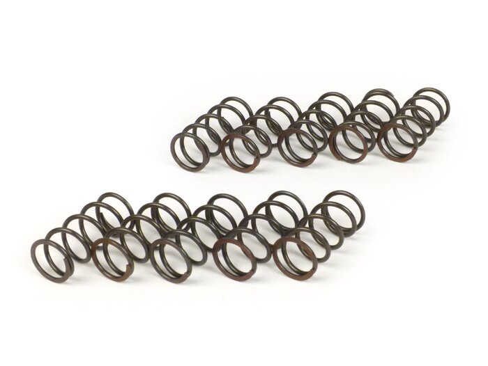 Clutch spring set -BGM PRO- Lambretta LI, LI S, SX, TV (series 2-3), DL/GP - hard (5.5 spring coils, elastic constant=13.8, red) - 10 pcs