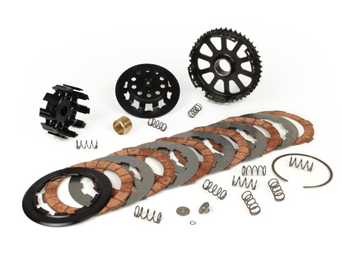 Clutch -BGM PRO Superstrong 6 plate, 10 spring- Lambretta LI, LI S, SX. TV (series 2-3), DL/GP - 46 tooth