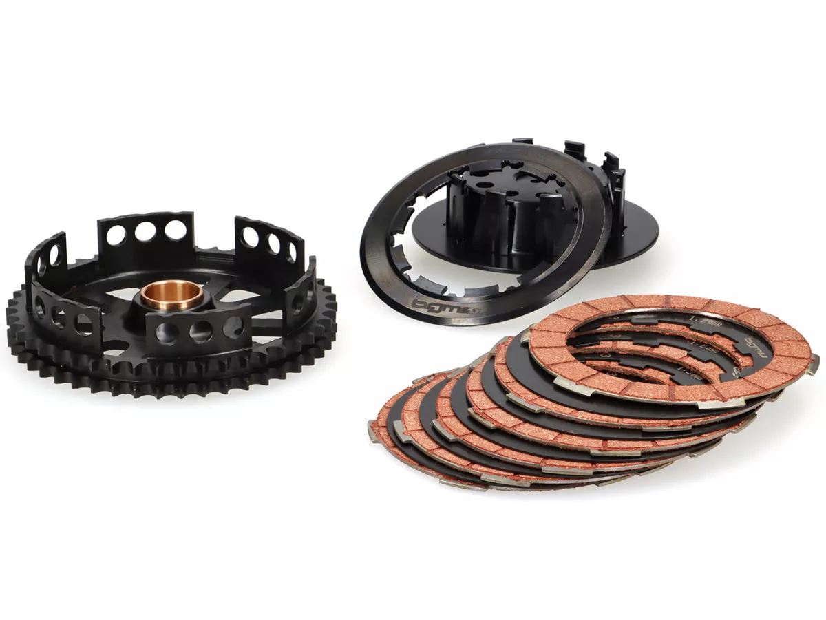 Clutch -BGM PRO Superstrong 6 plate, 10 spring- Lambretta LI, LI S, SX. TV (series 2-3), DL/GP - 47 tooth