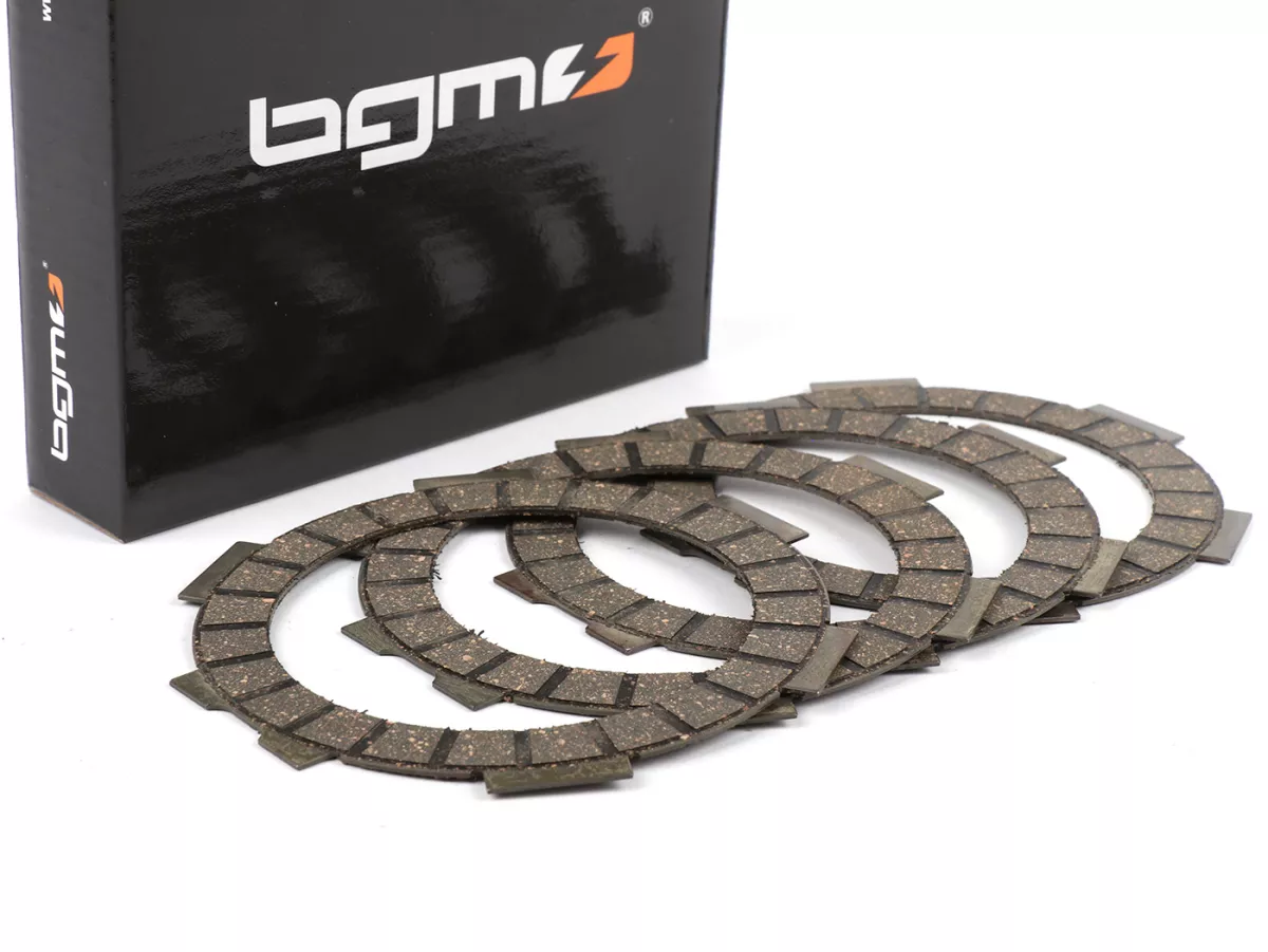 Clutch plate set -BGM PRO Superstrong Big Ear Racing Vespa Smallframe Type PK XL2 - 4-discs (also suitable for V50, 50N, PV, ET3, PK S, PK XL)