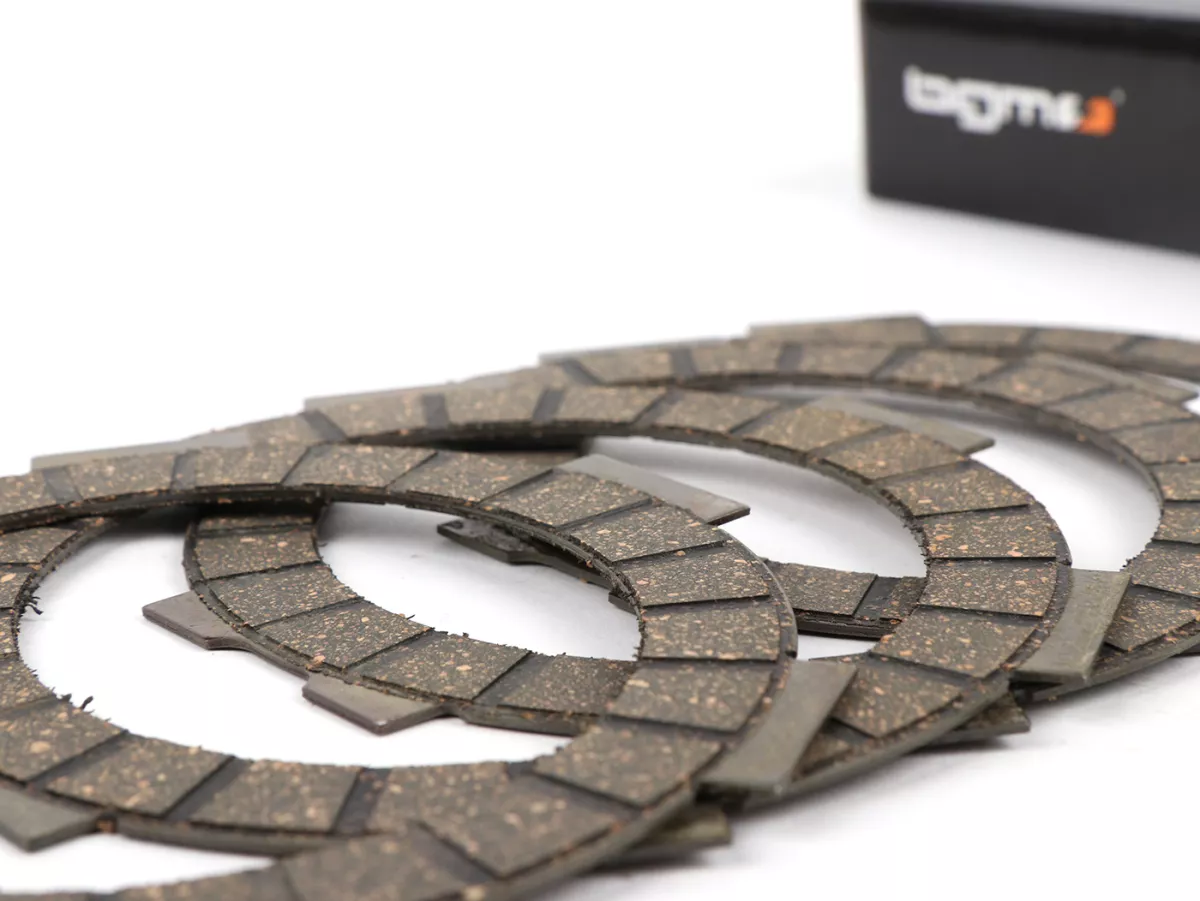 Clutch plate set -BGM PRO Superstrong Big Ear Racing Vespa Smallframe Type PK XL2 - 4-discs (also suitable for V50, 50N, PV, ET3, PK S, PK XL)