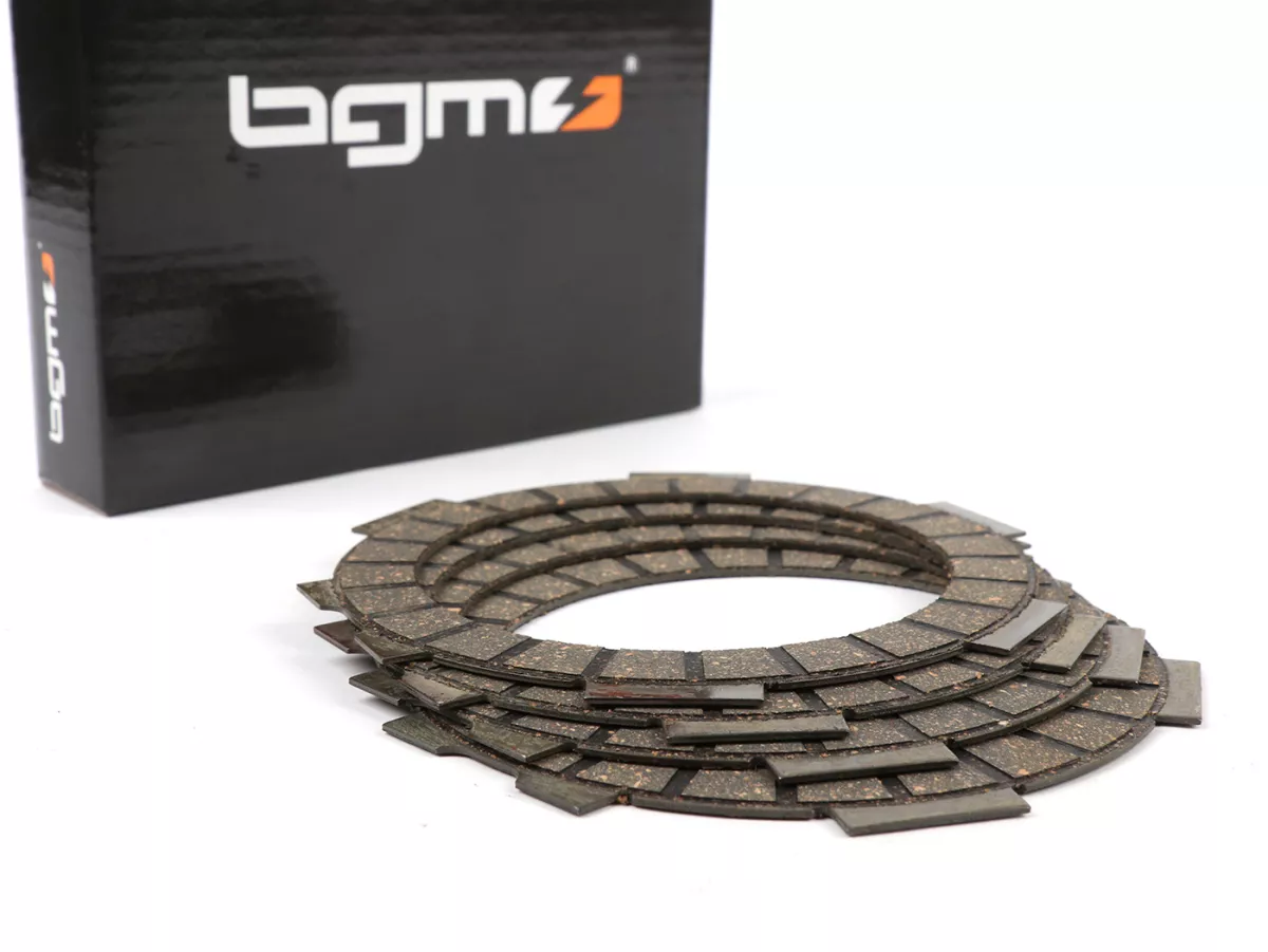 Clutch plate set -BGM PRO Superstrong Big Ear Racing Vespa Smallframe Type PK XL2 - 4-discs (also suitable for V50, 50N, PV, ET3, PK S, PK XL)