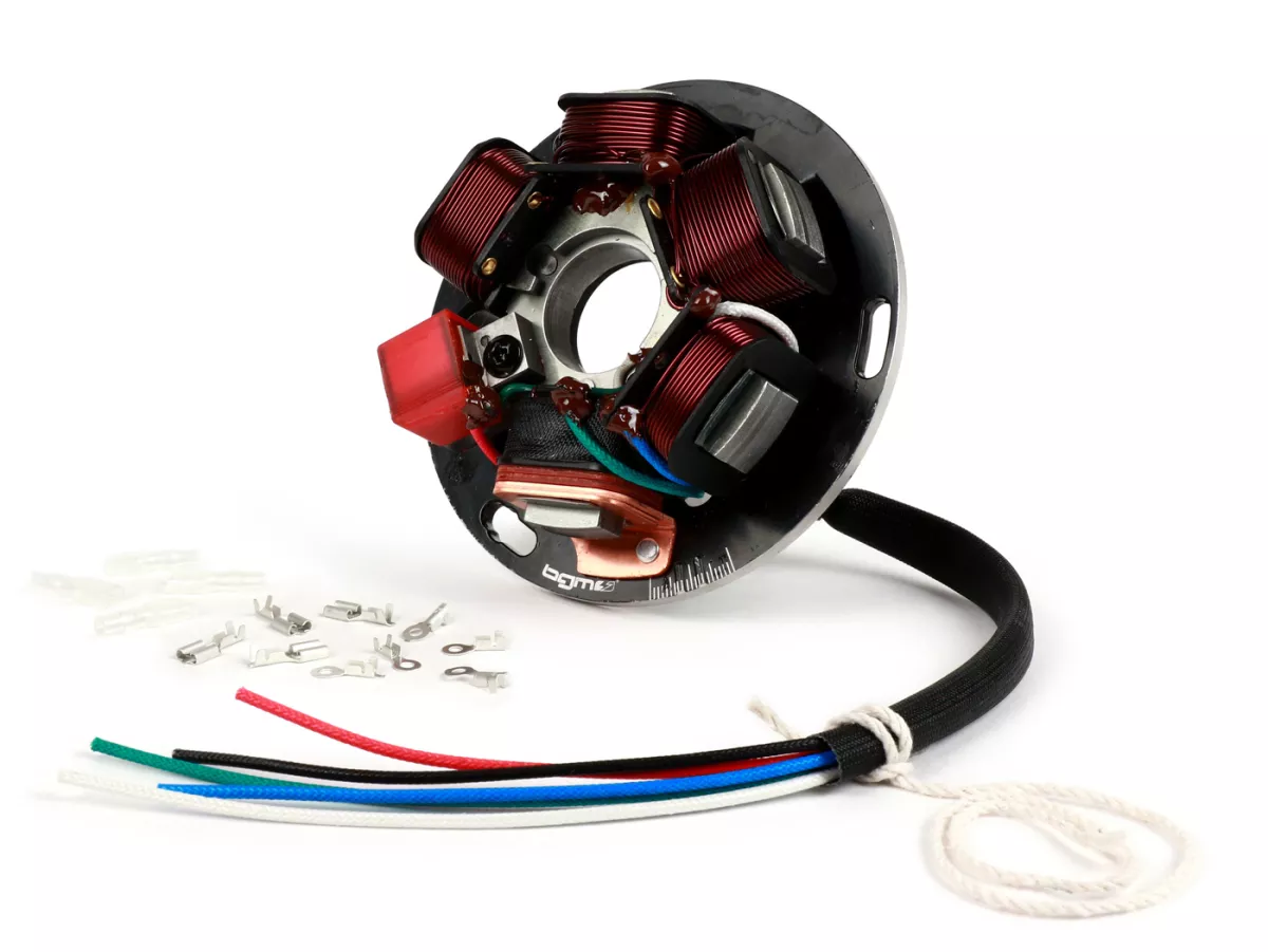 Pengapian -Pelat dasar BGM PRO HP V2.5 silikon- untuk konversi ke pengapian elektronik- Vespa Sprint150 (VLB1T), TS125 (VNL3T), GT125 (VNL2T), GTR125 (VNL2T), Super, GL150 (VLA1T), VNA, VNB, VBA, VBB