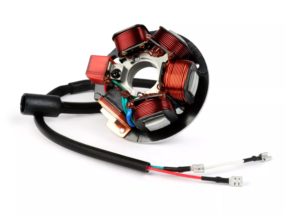 Ignition -BGM PRO Base plate HP V2.5 Silikon- Vespa PK XL - 5 coils, 6 cables (round plug with 3-pin) - for vehicles without battery