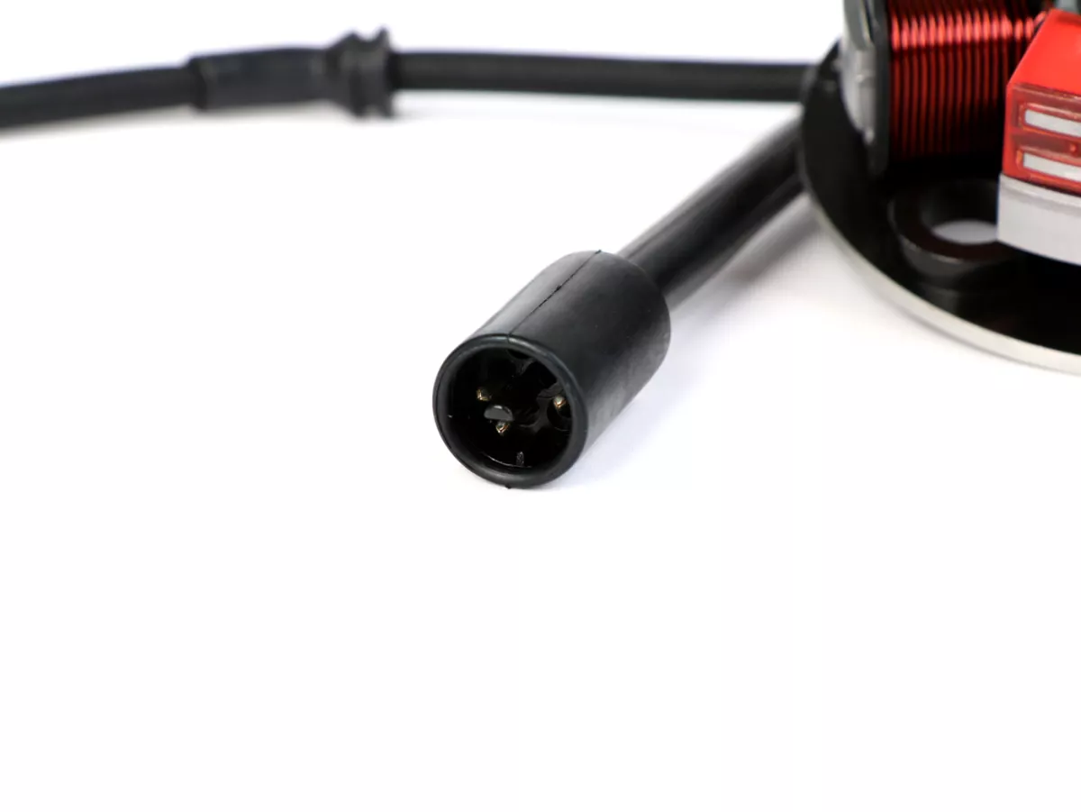Ignition -BGM PRO Base plate HP V2.5 Silikon- Vespa PK XL - 5 coils, 6 cables (round plug with 3-pin) - for vehicles without battery