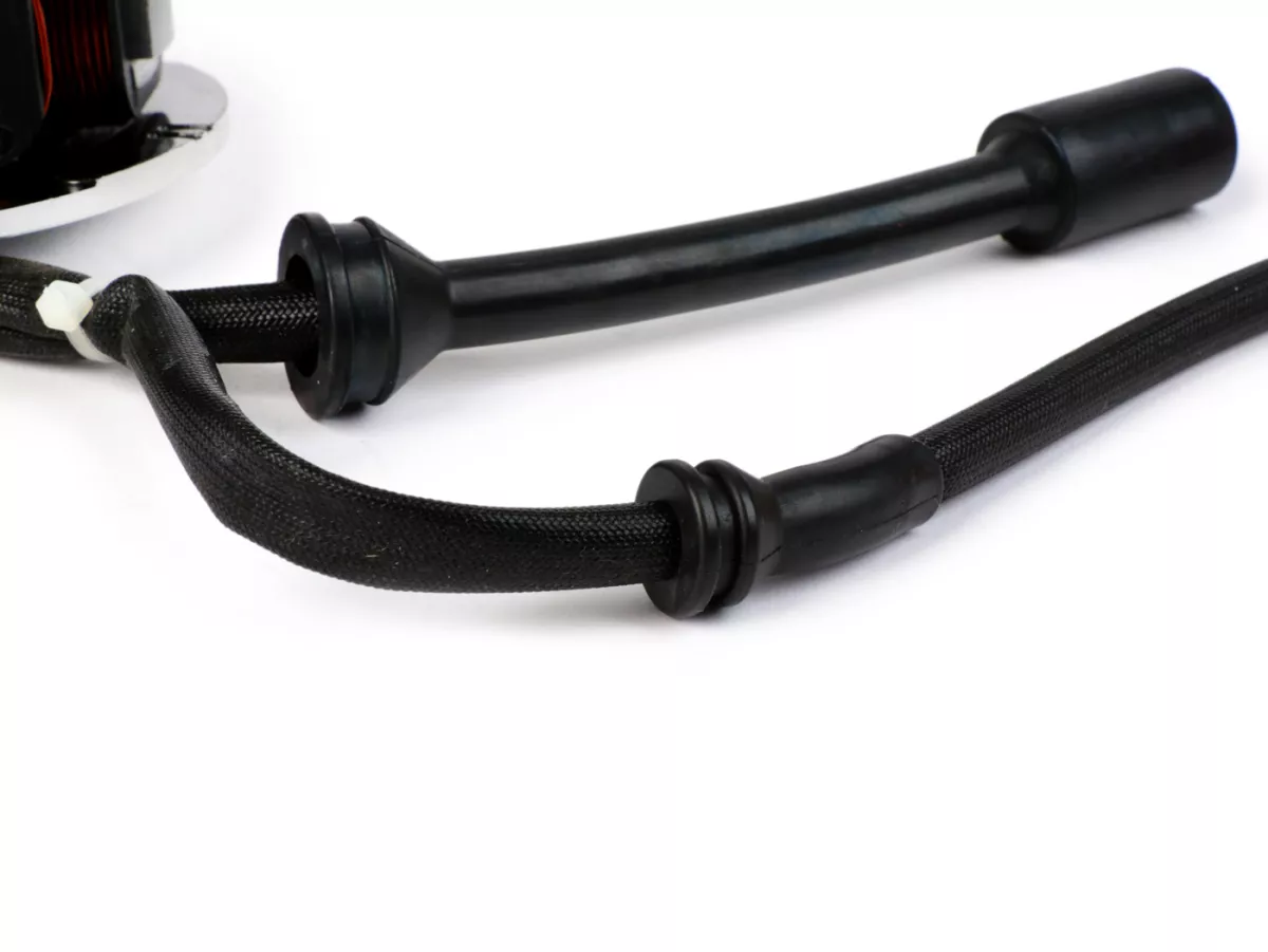Ignition -BGM PRO Base plate HP V2.5 Silikon- Vespa PK XL - 5 coils, 6 cables (round plug with 3-pin) - for vehicles without battery