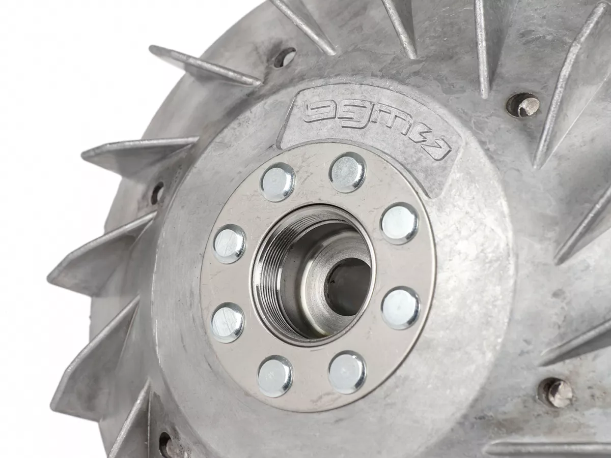 Polhjul -BGM PRO TOURING 2.0 Electronics 1600g- Vespa Smallframe V50, 50N, Spezial, SR50, Sprinter, SS50, SS90, V90, 90 Racer, V100, ET3, PV, PK S - spetsig kon (Ø19mm, polhjulsmutter M10) - används för konvertering till elektronisk tändning