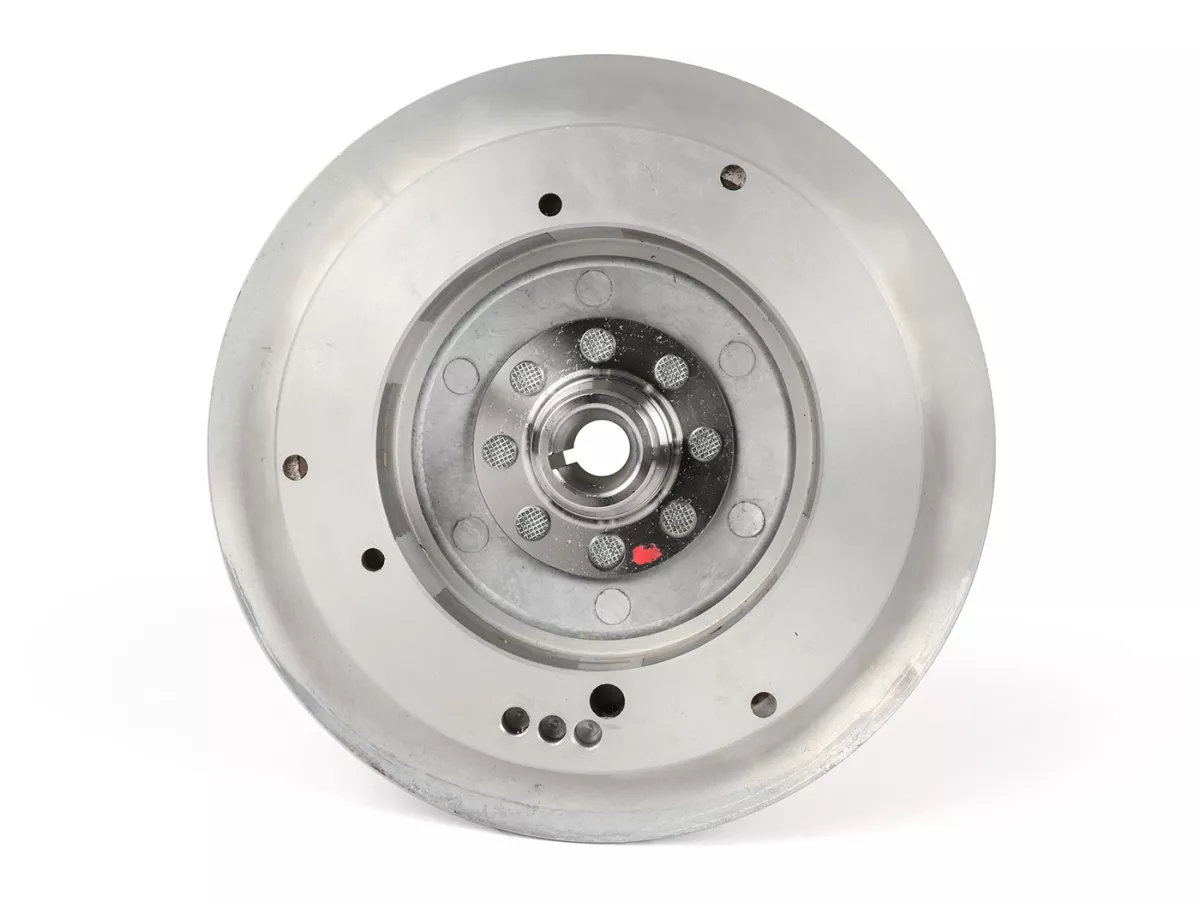 Polhjul -BGM PRO TOURING 2.0 Electronics 1600g- Vespa Smallframe V50, 50N, Spezial, SR50, Sprinter, SS50, SS90, V90, 90 Racer, V100, ET3, PV, PK S - spetsig kon (Ø19mm, polhjulsmutter M10) - används för konvertering till elektronisk tändning