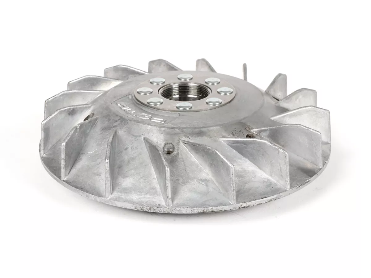 Polhjul -BGM PRO TOURING 2.0 Electronics 1600g- Vespa Smallframe V50, 50N, Spezial, SR50, Sprinter, SS50, SS90, V90, 90 Racer, V100, ET3, PV, PK S - spetsig kon (Ø19mm, polhjulsmutter M10) - används för konvertering till elektronisk tändning