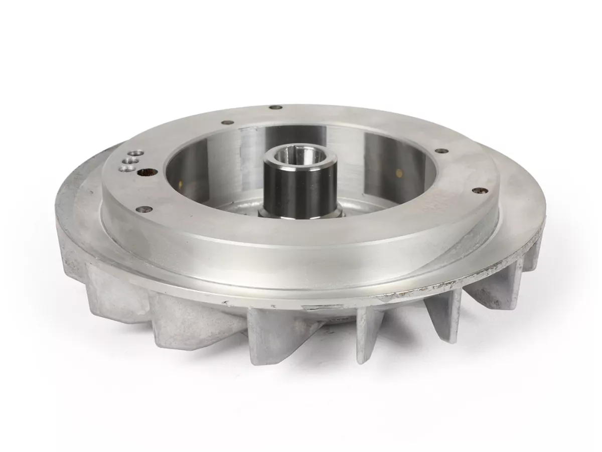 Polhjul -BGM PRO TOURING 2.0 Electronics 1600g- Vespa Smallframe V50, 50N, Spezial, SR50, Sprinter, SS50, SS90, V90, 90 Racer, V100, ET3, PV, PK S - spetsig kon (Ø19mm, polhjulsmutter M10) - används för konvertering till elektronisk tändning