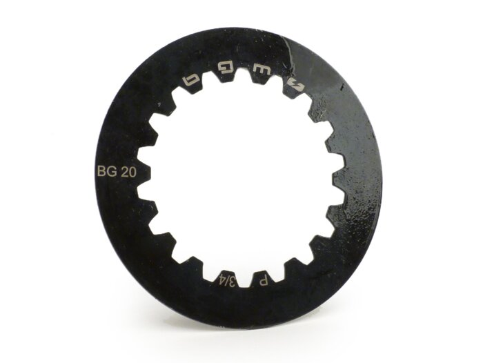 Koppelingsplaat -BGM PRO Cosa2- Vespa Cosa2, PX (vanaf 1995), positie 3+4, zonder inkeping - 1,5mm - (2x nodig)