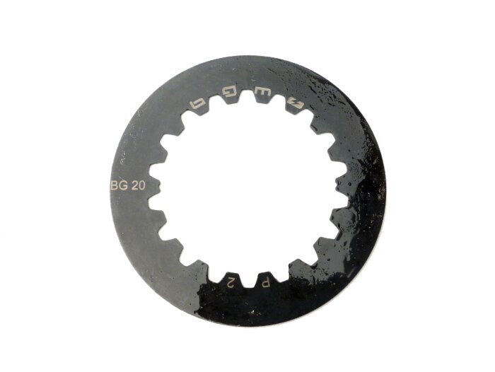 Koppelingsplaat -BGM PRO Cosa2- Vespa Cosa2, PX (vanaf 1995), positie 2, met inkeping - 1,5mm - (1x benodigd)