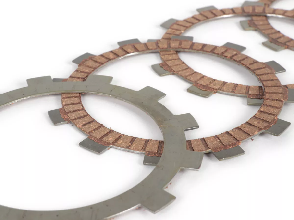 Clutch friction plate set -BGM PRO- suitable for STINGWORKS Sei Giorni GP- Vespa Wideframe 1953-1959