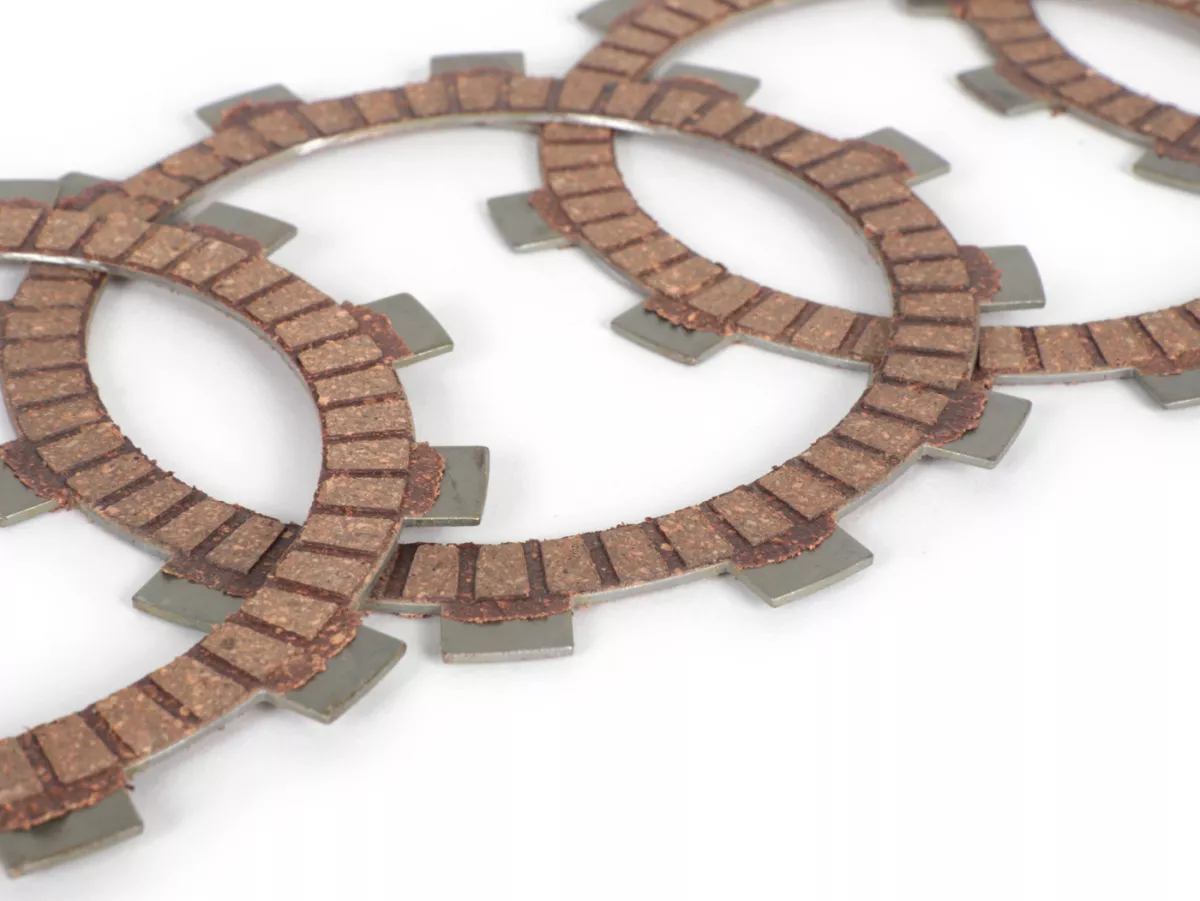 Clutch friction plate set -BGM PRO- suitable for STINGWORKS Sei Giorni GP- Vespa Wideframe 1953-1959