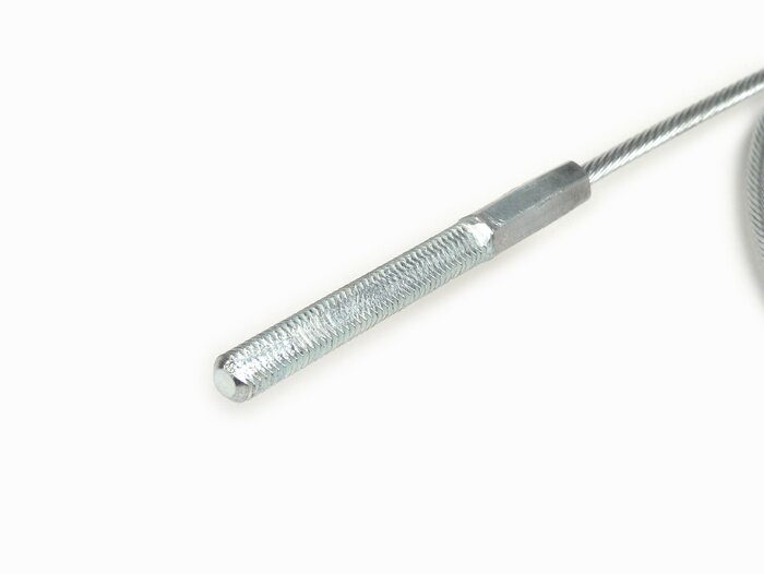 Achterremkabel binnen -BGM ORIGINEEL Ø=2.9mm x 1050mm met schroefdraad stuk M6- Lambretta (serie 1-3) LI, LIS, SX, TV, GP, DL (ook geschikt voor Vespa Largeframe (1958-1977) met T5 remarm)
