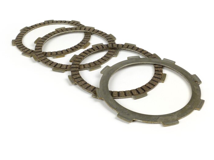Caras de embrague -BGM PRO SPORT Alu- tipo Honda CR80 (discos anchos, 16mm), BGM PRO Superstrong CR, CR 2.0 Ultralube, Ø=110mm- 4-discos