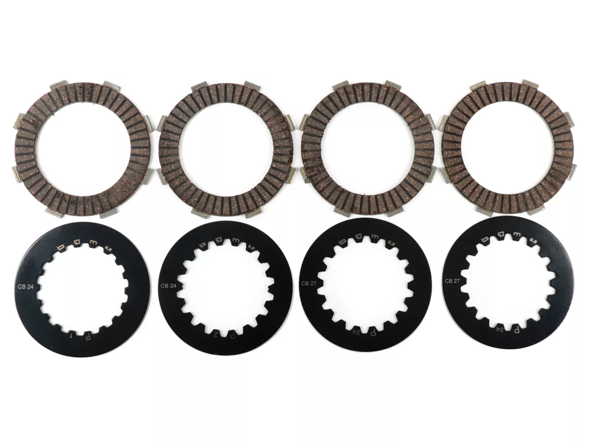 Kit d'embrayage -BGM PRO Superstrong 2.0 Touring CR Ultralube, type Cosa2/FL- Vespa PX - sans pignon d'embrayage, avec garnitures d'embrayage type BGM Pro TOURING Alu