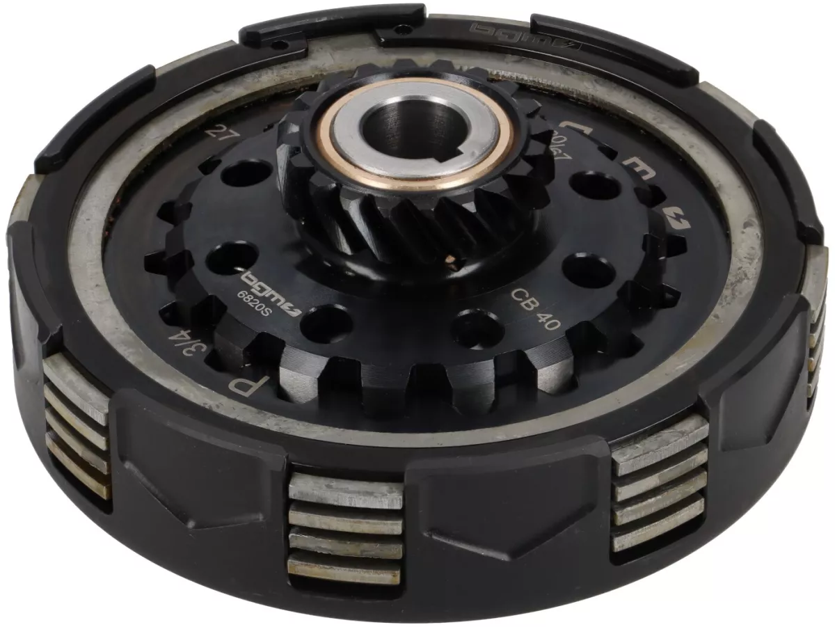 Clutch 20Z (67/68) -BGM PRO Superstrong 2.0 Sport CR80 Ultralube - lining type CR80 (alloy 16mm/sintered)- 20 teeth for primary wheel 67/68Z - Vespa PX80, PX125, PX150, T5 125cc, Cosa, Sprint150, Rally180, GT125/GTR125, TS125, GL150, Super125 (VNC1 from N