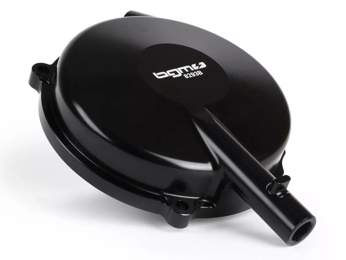 Coperchio frizione -BGM Pro Superstrong CNC Vespa Largeframe (1958-1962)- Conversione a frizione tipo PX per Vespa VBA1T, VBB1T, VNA2T, VNB1T-VNB3T, VGLA1T, VGLB1T, nero