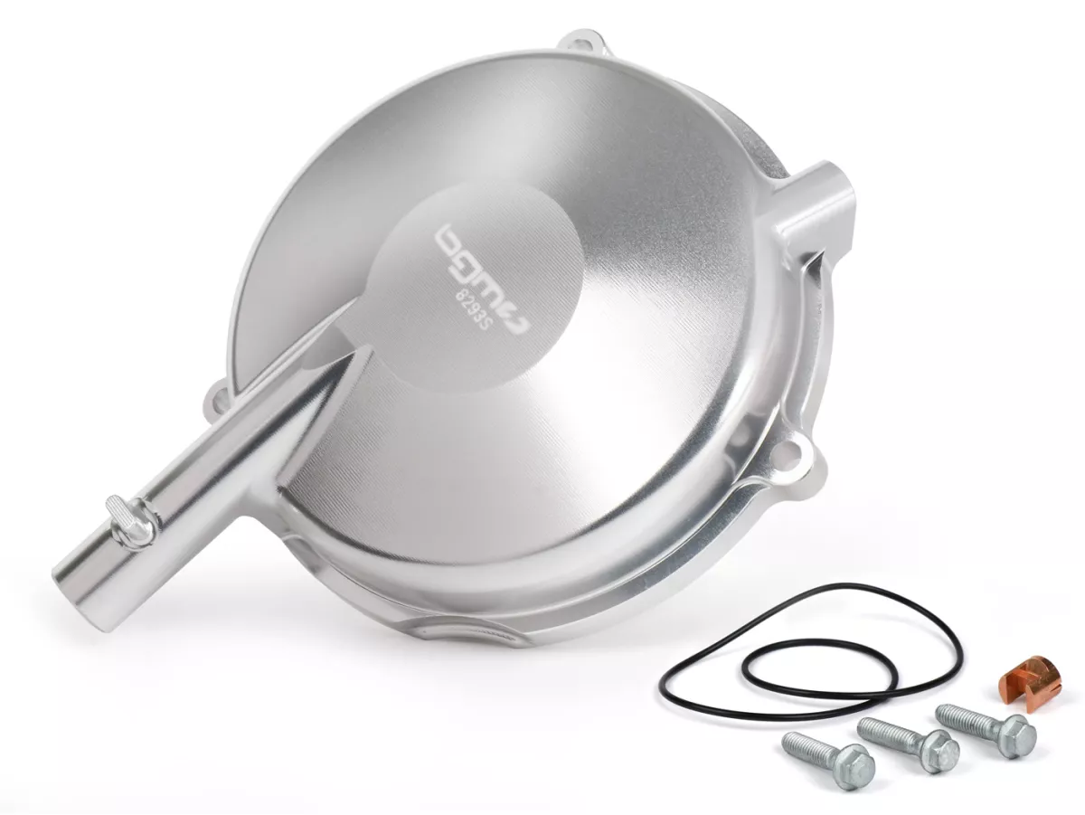 Coperchio frizione -BGM Pro Superstrong CNC Vespa Largeframe (1958-1962) Vespa Largeframe (1958-1962)- Conversione a frizione tipo PX per Vespa VBA1T, VBB1T, VNA2T, VNB1T-VNB3T, VGLA1T, VGLB1T, argento