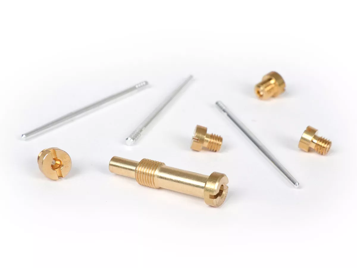 Kit de réglage pour carburateur -BGM PRO- Dellorto PHBH 28, PHBH 30 - gicleurs principaux (130, 135), gicleurs de ralenti (58, 60), atomiseur (AS266), aiguilles (X3, X7, X13)