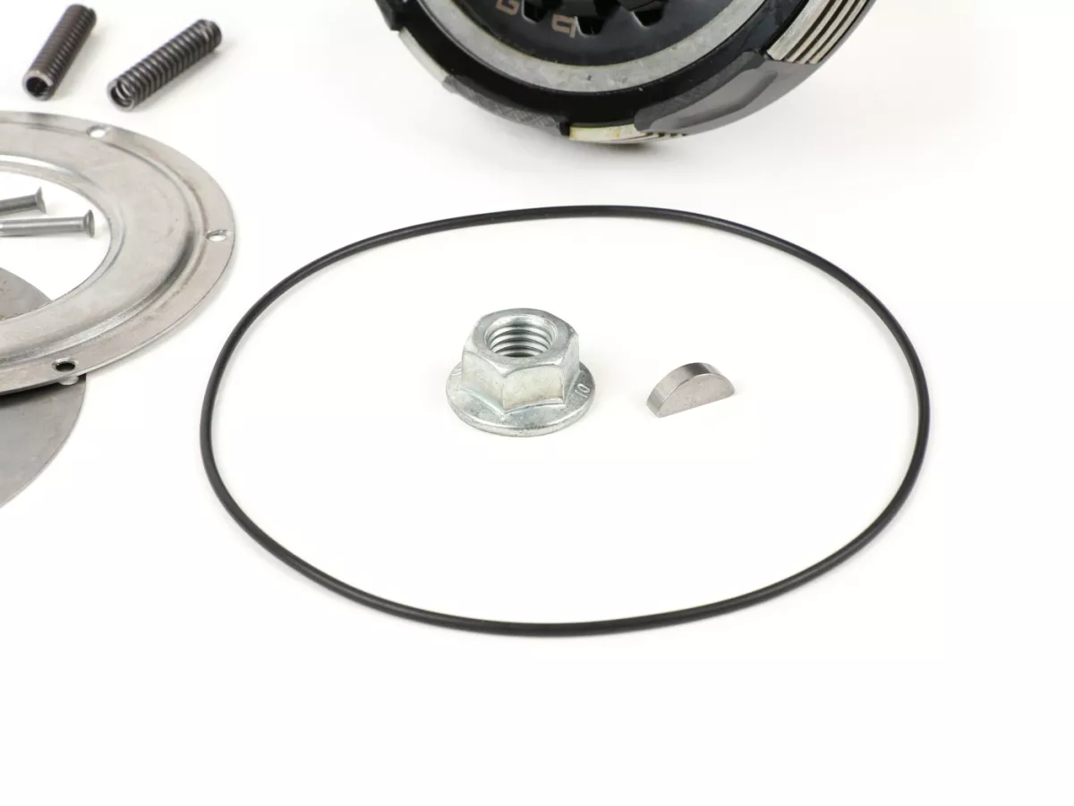 Koppeling incl. primair tandwiel -BGM Pro Superstrong 2.0 CR80 Ultralube SPORT Alu, type Cosa2/FL- Primair tandwiel BGM Pro 63Z (recht afgesneden)- Vespa PX80, PX125, PX150, PX200, Cosa, T5, Sprint150 Veloce, Rally, GTR, TS125, Super150 (VBC) - Z25/63 (2.