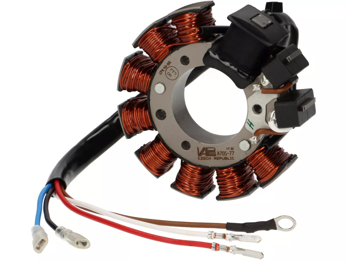 Estator - encendido/alternador -VAPE- Vespa Largeframe PX, Cosa, Sprint150, GT125, GTR125, Super, TS125, GL150, VNA, VBA, VNB, VBB, Wideframe V15T, V30T, V33T, VM1T, VM2T, VN1T, ACMA -V54, Motovespa
