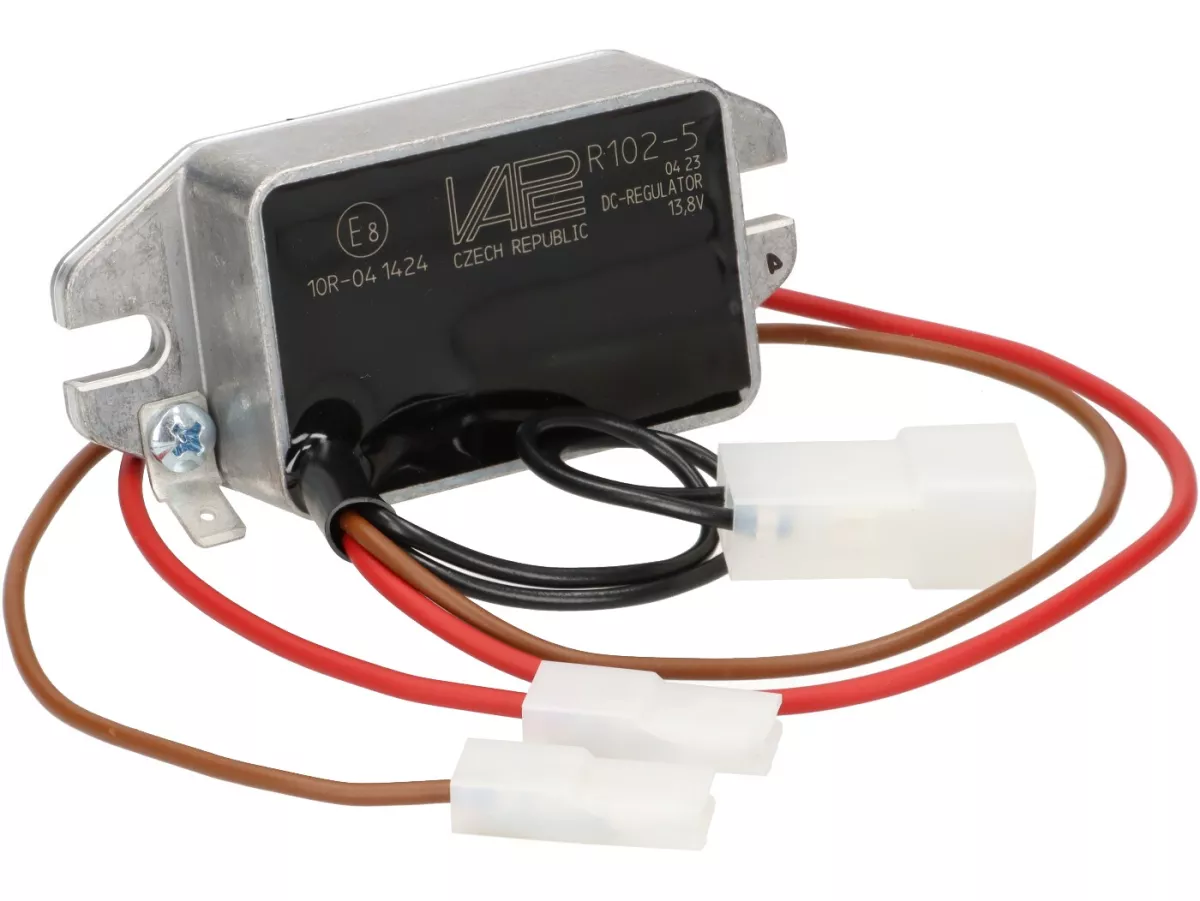 Regulador de tensión - Rectificador -VAPE- 12V, DC - Regulador de onda completa - Corriente de carga DC 13.8V 8A (R102-5)