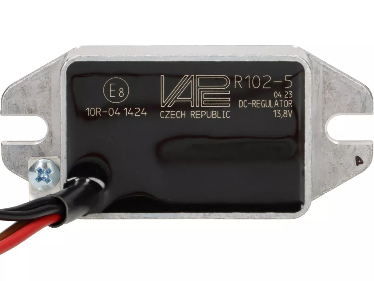 Regulador de tensión - Rectificador -VAPE- 12V, DC - Regulador de onda completa - Corriente de carga DC 13.8V 8A (R102-5)