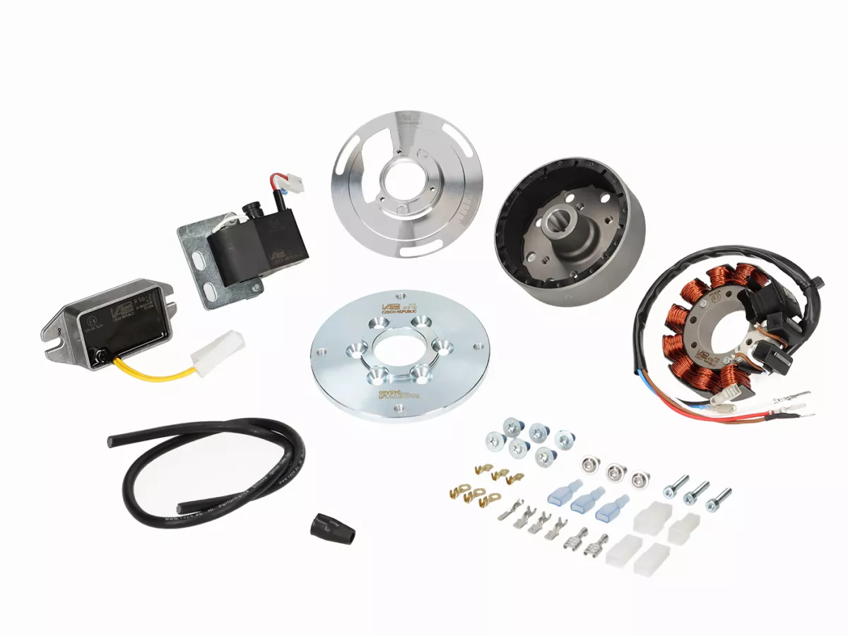 Tändning -VAPE Touring , AC- Vespa Wideframe V15T, V30T, V33T, VM1T, VM2T, VN1T, ACMA -V54, Ø98mm