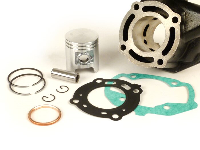Cylinder kit -BGM ORIGINAL 50 cc- Peugeot LC (horizontal, round cylinder type, 2013-)  Speedfight3 50 LC (type F1A), Speedfight4 50 LC, Jet Force C-Tech