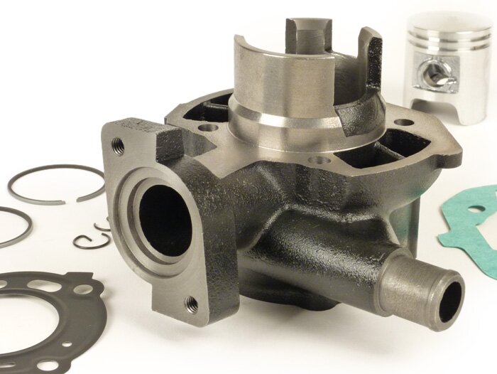 Cylinder kit -BGM ORIGINAL 50 cc- Peugeot LC (horizontal, round cylinder type, 2013-)  Speedfight3 50 LC (type F1A), Speedfight4 50 LC, Jet Force C-Tech