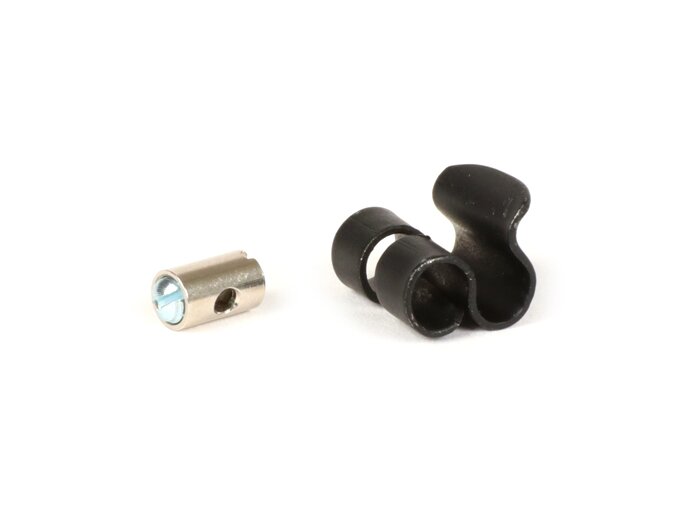 Clip per cavo dello starter per carburatore Polini CP -BOLLAG MOTOS, Rapid Clip- Vespa Wideframe V1 - V15, V30 - V33, VM, VN, VU, Vespa 150 VL, VB, ACMA 125 (1951-1955), ACMA 150 GL (1956-1958), Motovespa 125N (1953-1958), Hoffmann Vespa 125 A/B/C