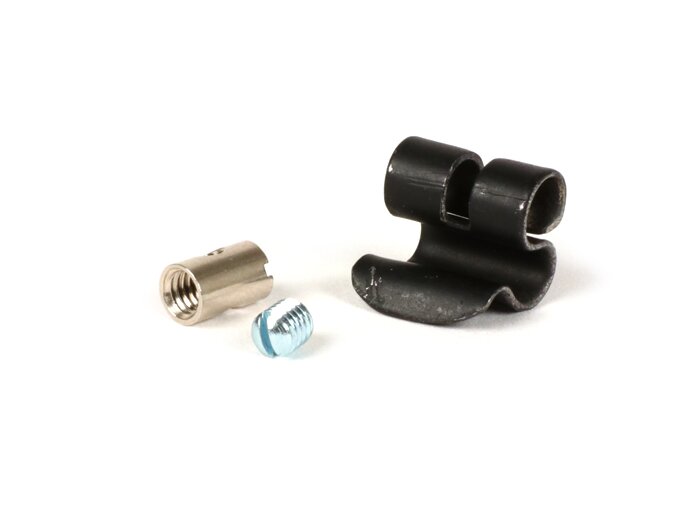 Clip per cavo dello starter per carburatore Polini CP -BOLLAG MOTOS, Rapid Clip- Vespa Wideframe V1 - V15, V30 - V33, VM, VN, VU, Vespa 150 VL, VB, ACMA 125 (1951-1955), ACMA 150 GL (1956-1958), Motovespa 125N (1953-1958), Hoffmann Vespa 125 A/B/C