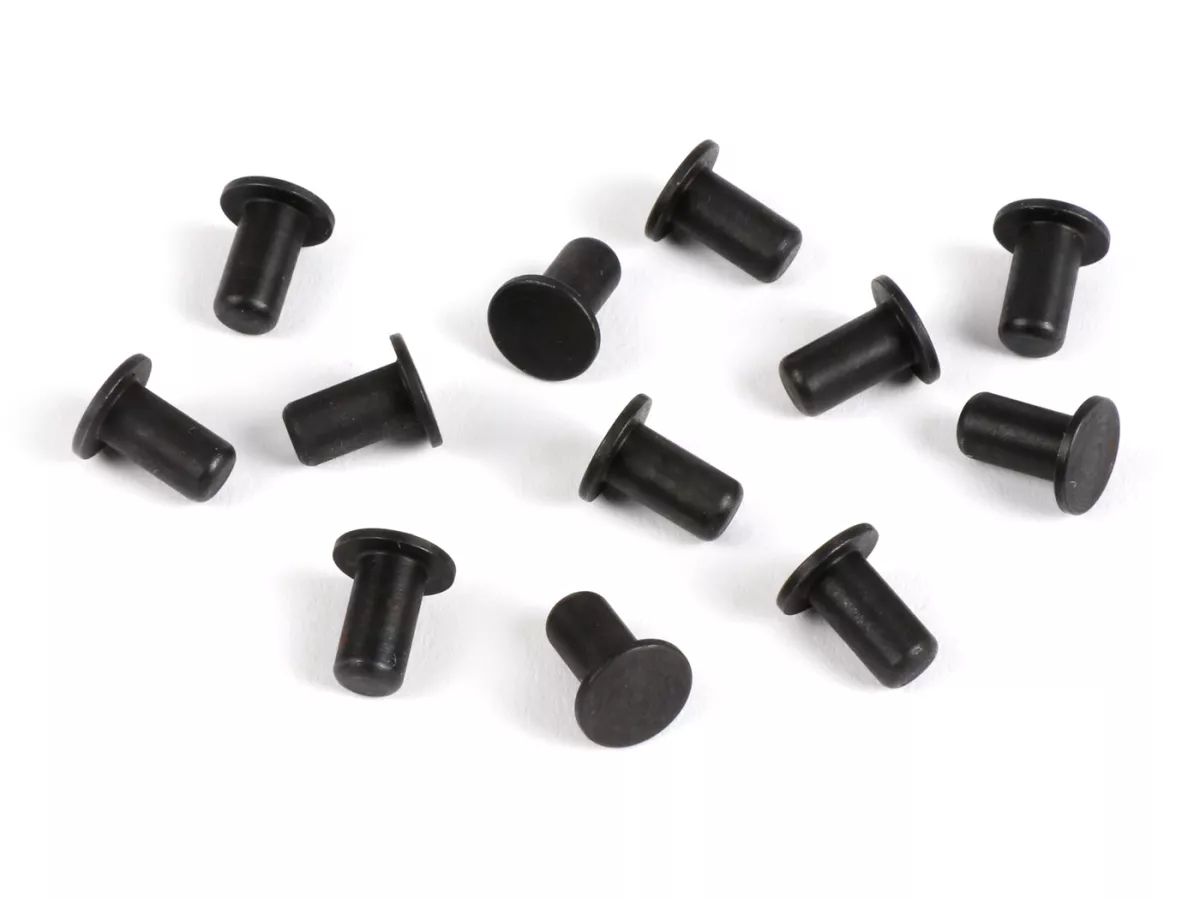 Pivot set voor primaire veer (12 stuks) -BOLLAG MOTOS- Vespa VN, VL, VB, GL150, GS150 / GS3 (VS2-5), ACMA (1955-1957), ACMA GL, Douglas (GL2, 42L2, 92L2, 102L2), Messerschmitt T1, GS1, GS2, Augsburg T2, T3, VD, GS3 (1959-1962).