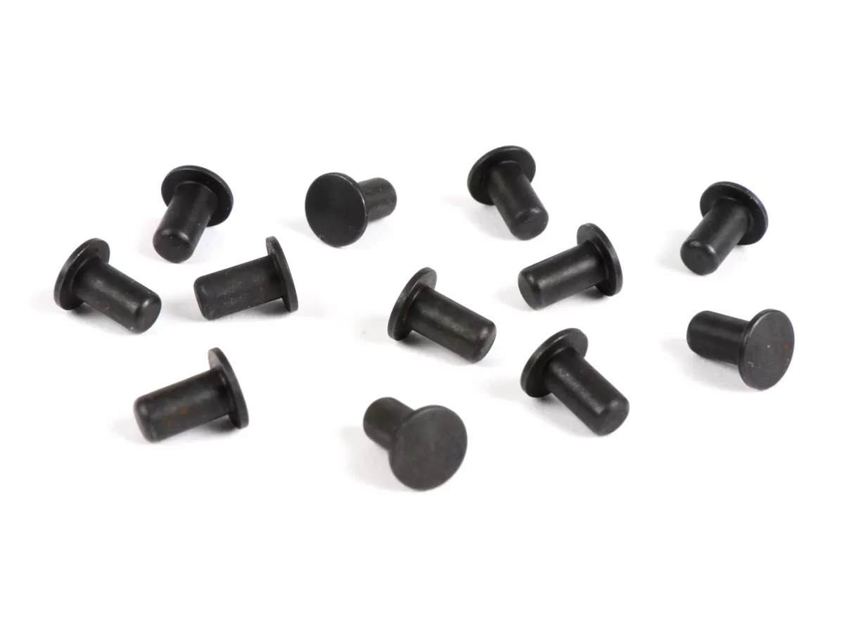 Pivot set voor primaire veer (12 stuks) -BOLLAG MOTOS- Vespa VN, VL, VB, GL150, GS150 / GS3 (VS2-5), ACMA (1955-1957), ACMA GL, Douglas (GL2, 42L2, 92L2, 102L2), Messerschmitt T1, GS1, GS2, Augsburg T2, T3, VD, GS3 (1959-1962).